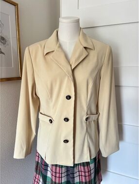 Vintage Miss Dorby Cream Blazer Jacket